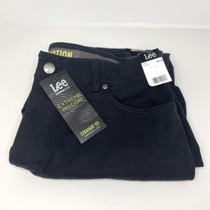 Lee 38x30 Extreme Motion Black Pants